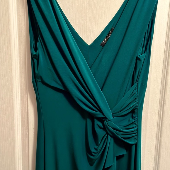 Off-The-Shoulder Jersey Gown - Picture 5 of 6